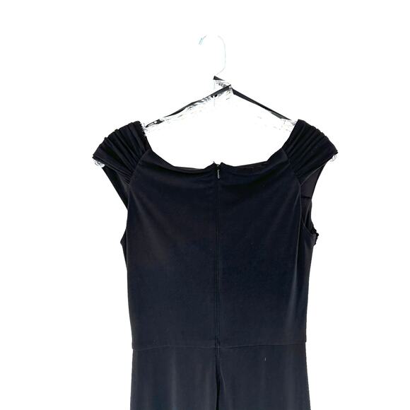 Tadashi Shoji Dress Black Sleeveless Mother of the Bride Formal Evening Medium - Picture 9 of 12